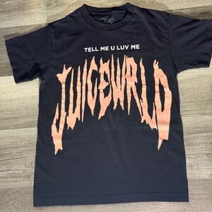 Juice WRLD Tell Me U Luv Me 999 Club Small Black Rap Hip Hop T-Shirt women